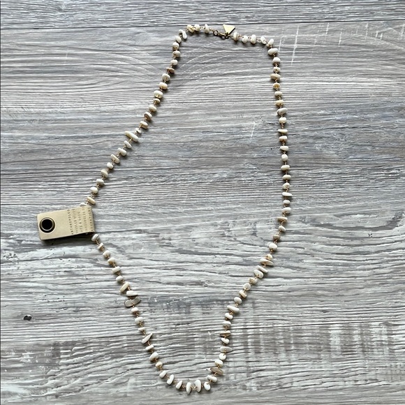 Anthropologie Elegant Cream Beaded Necklace new with tag - Picture 1 of 5